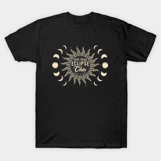 Total Solar Eclipse Ohio USA April 2024 T-Shirt by TGKelly